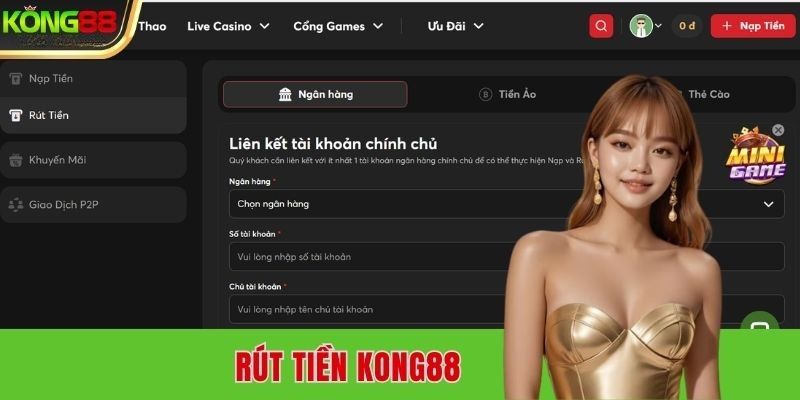 Hướng dẫn cách rút tiền Kong88 dễ dàng nhất 2025 1 Người chơi phải đáp ứng đầy đủ các điều kiện để rút tiền Kong88