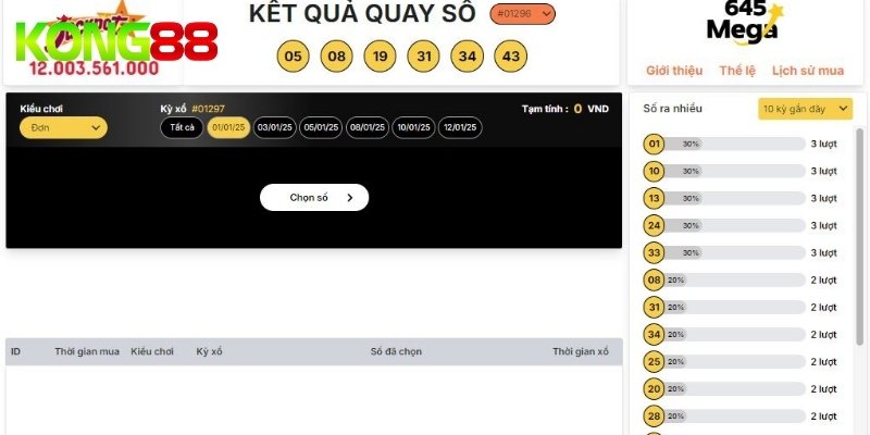 Mega 6/45 Kong88 - Công thức để thực hiện giấc mơ làm giàu 2 Tại Kong88 có cơ cấu giải thưởng hấp dẫn nhất