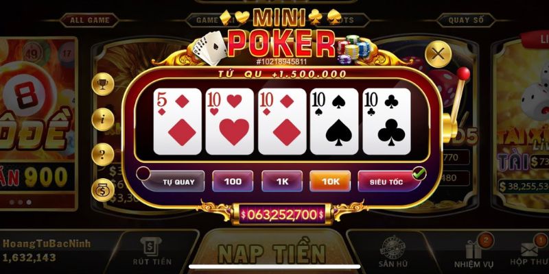 Mini Poker Kong88 là gì? Hướng dẫn chơi chi tiết cho người mới 1 Mini Poker Kong88 là một tựa game hấp dẫn tại nhà cái